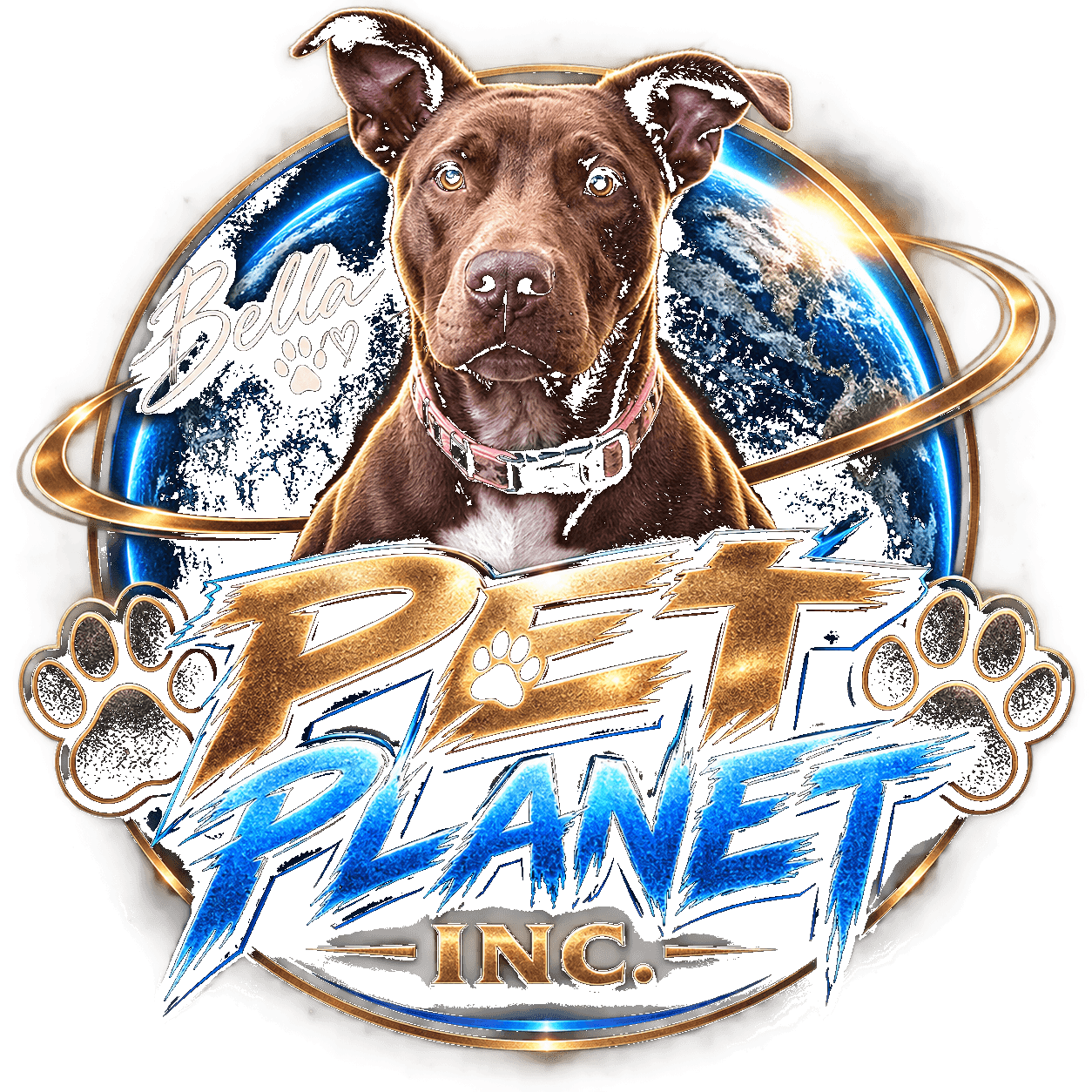 Pet Planet Inc. logo featuring Bella