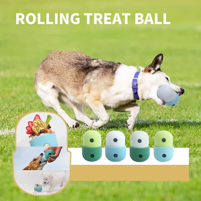 2-in-1 Toys Dog Leakage Toy Ball Silicone