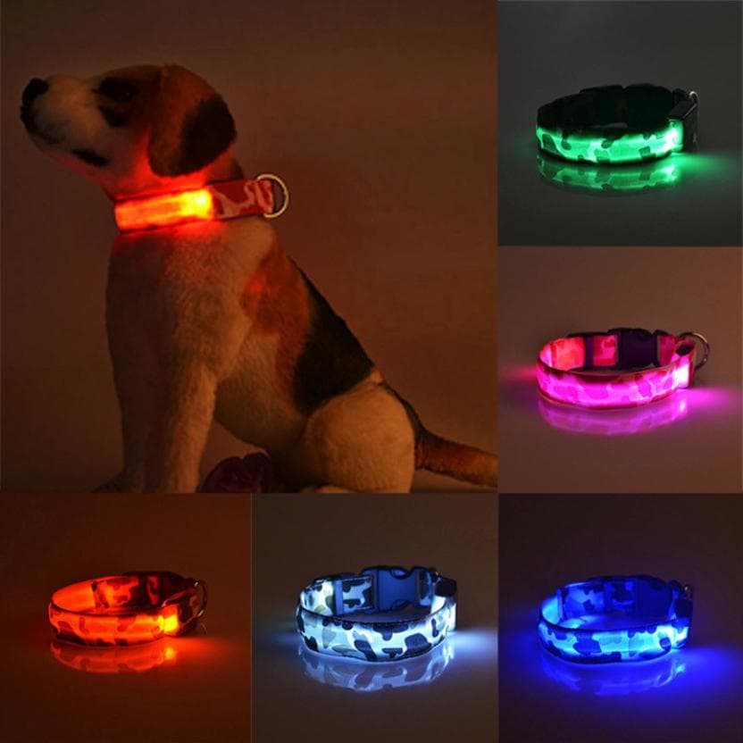 Camo LED Dog Collar