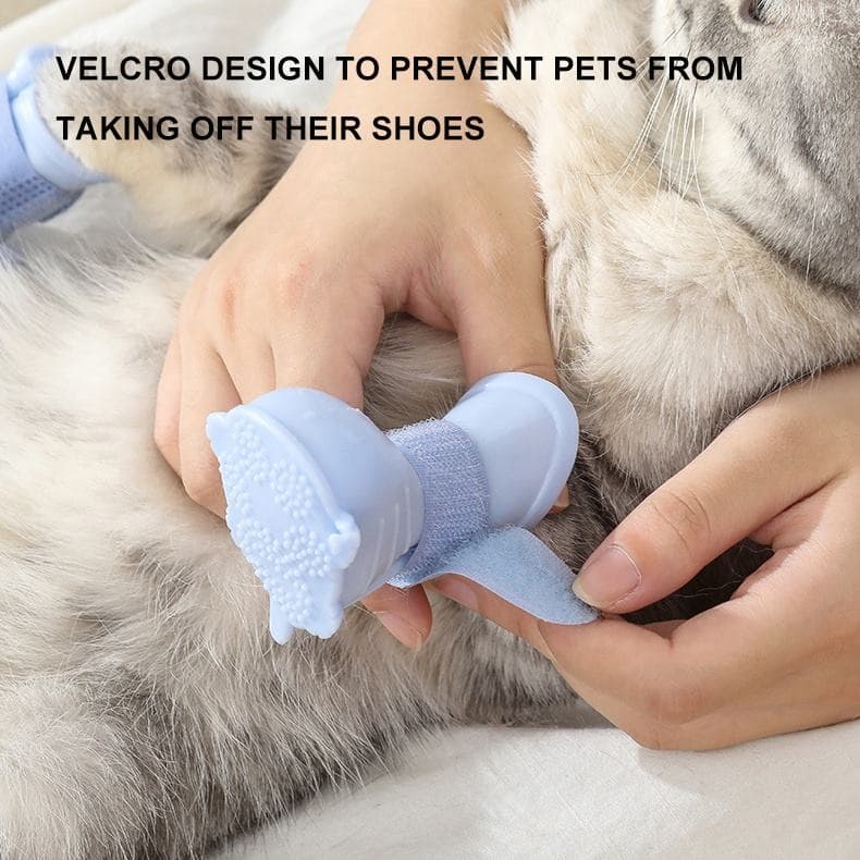 Dog Boots 4-Pack Puppy Waterproof Silicone Non-Slip