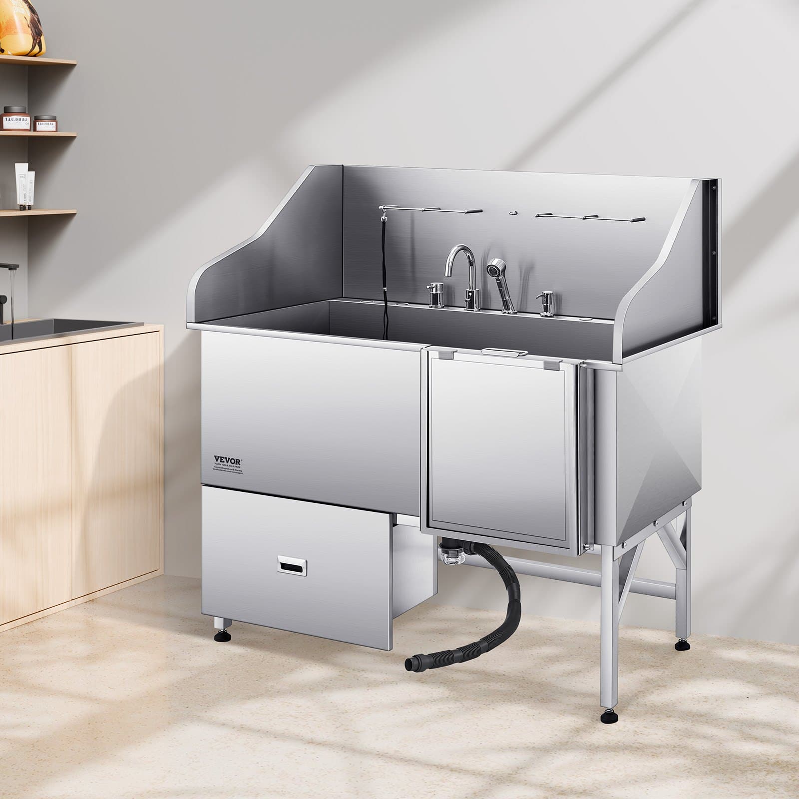 61 Dog Grooming Bath Tub Stainless Ramp
