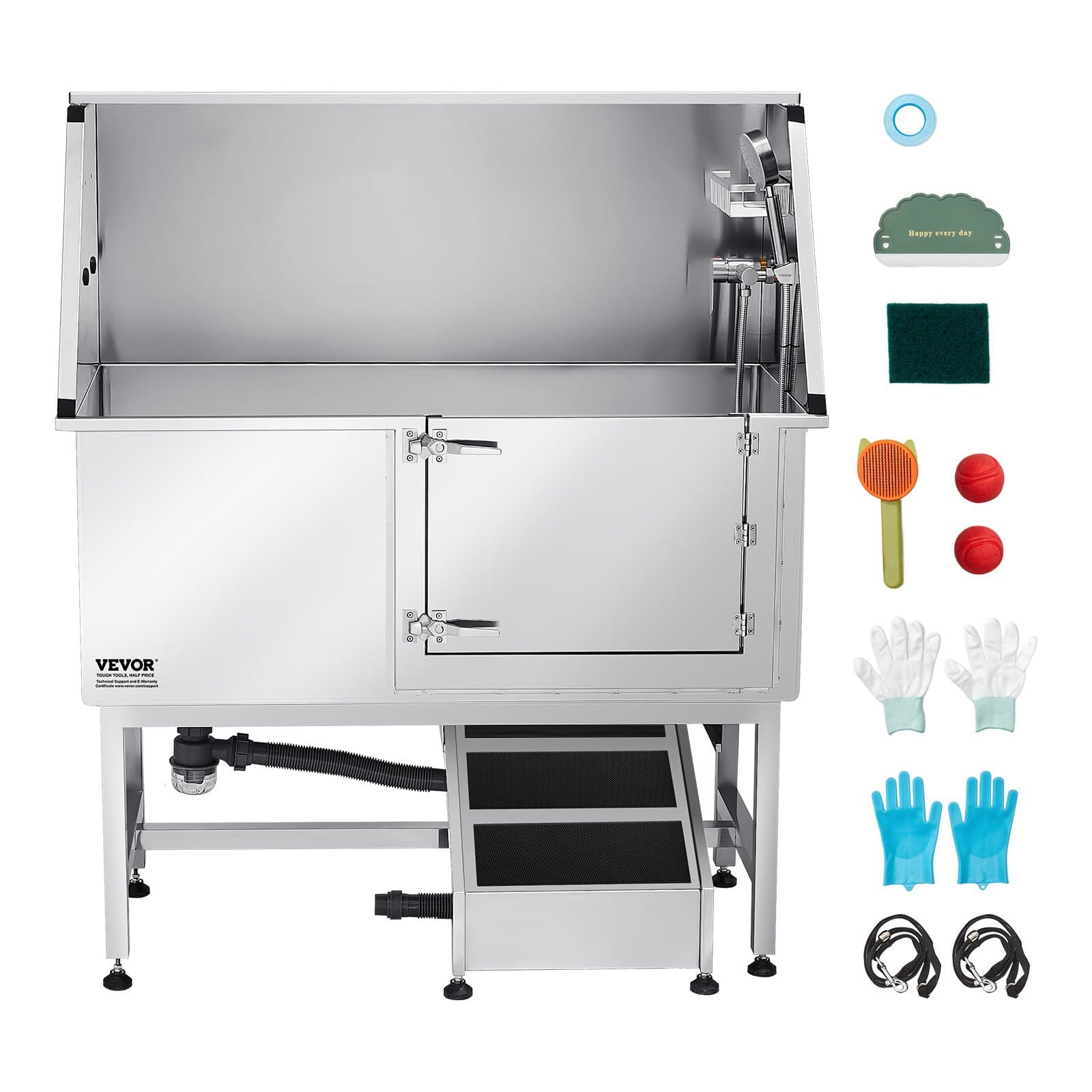50 Dog Grooming Bath Tub Stainless Ramp