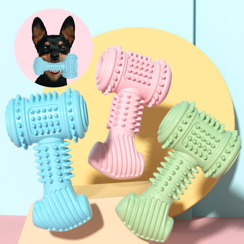 Dog Chew Toy Dog Dental Toys Tough TPR Chewing Bite-Resistant Teething