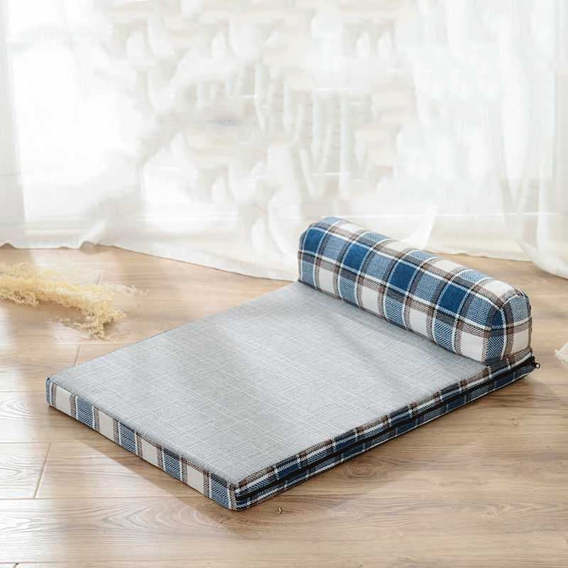 Removable Washable Cushions Scratch-Resistant Linen Dog Sofa Bed