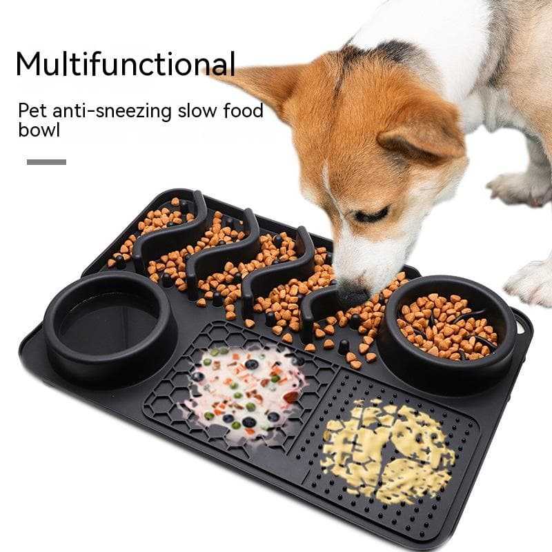 Dog Silicone Licking Pad Mat Smelling Food Bowl