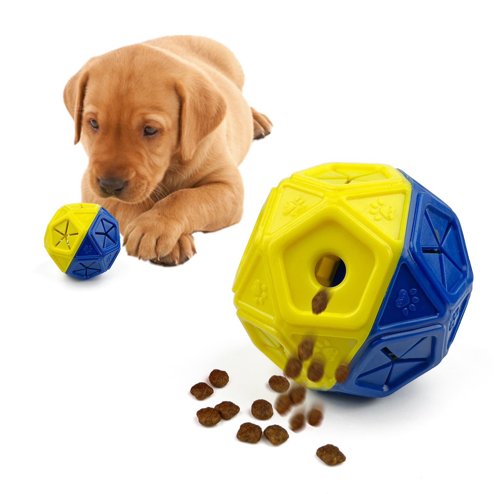 Dog Toy Ball Bite-Resistant Treat Dispensing Interactive Puzzle Hollow