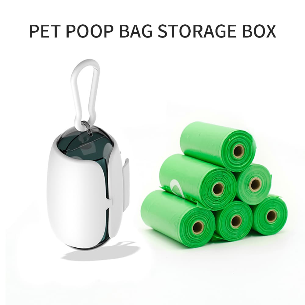 Dog Poop Bag Holder Dispenser Leash Clip Outdoor Bags