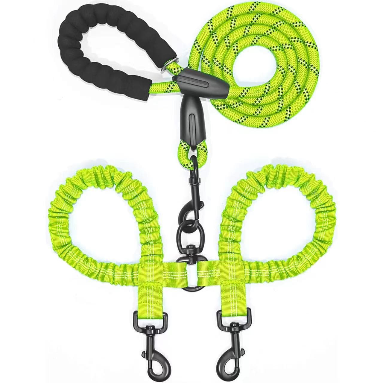 Dog Dual Heavy-Duty Retractable Leash