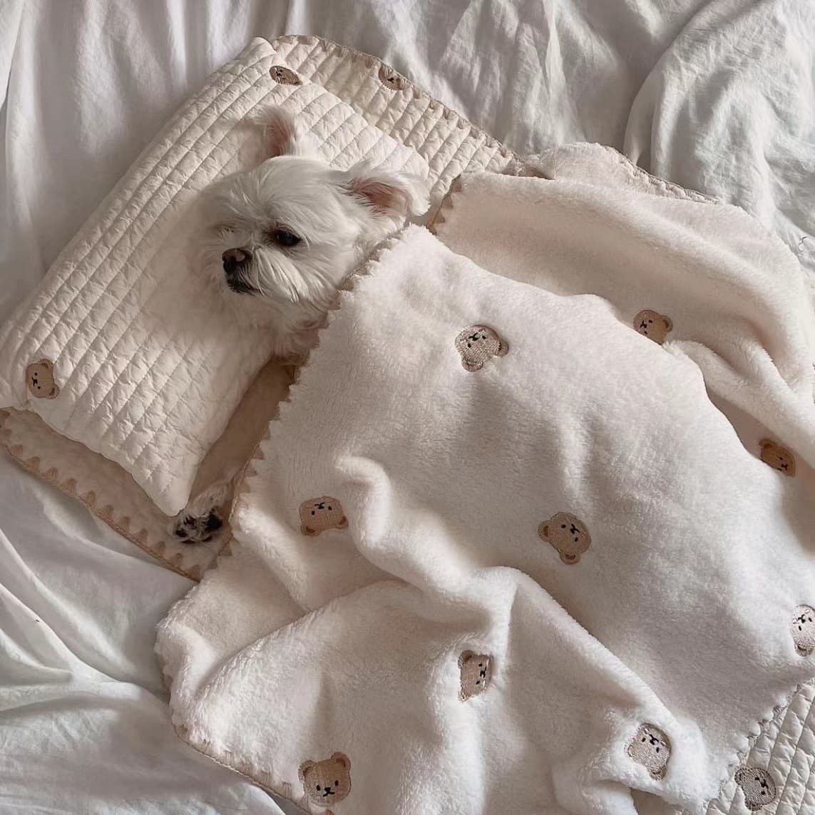 Square Mat Removable Washable Dog Bed