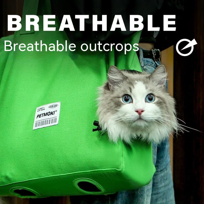Bag Breathable Dog Canvas Carrier Escape-Proof Shoulder Carrying