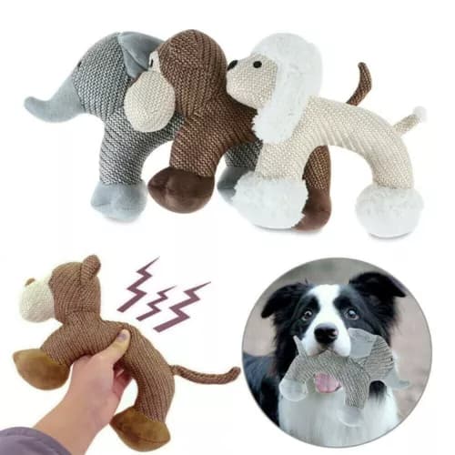 Dog Chew Toys for Small Large Dog Bite-Resistant Squeaky Duck