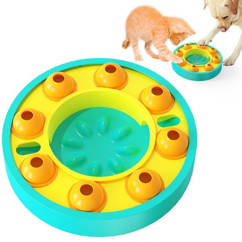 Dog Puzzle Feeder Interactive Puppy Dispenser Non-Slip Bowl Dog