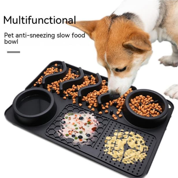 Dog Silicone Licking Pad Mat Smelling Food Bowl